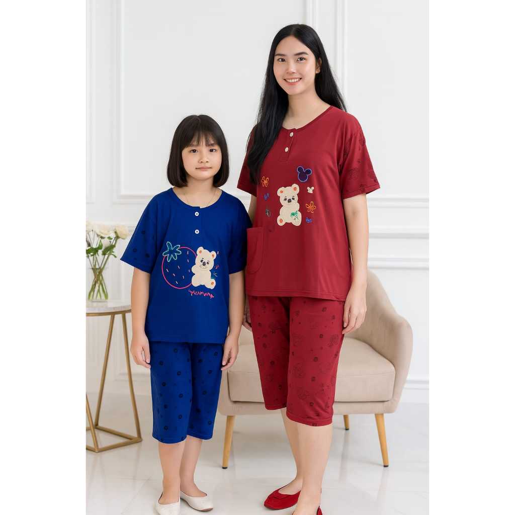 MUSLIM WOMENS NIGHTWEAR SET 3/4 JUMBO LD 120 CM / NIGHTWEAR ขนาดใหญ่ / BABY DOLL SET FIT TO L 3/4 SH