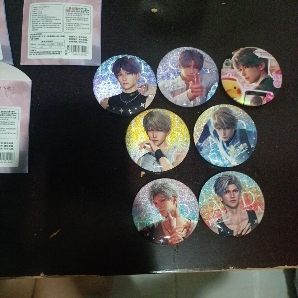 Pin Sylus Rafayel Zayne Xavier Glitter Love and Deepspace