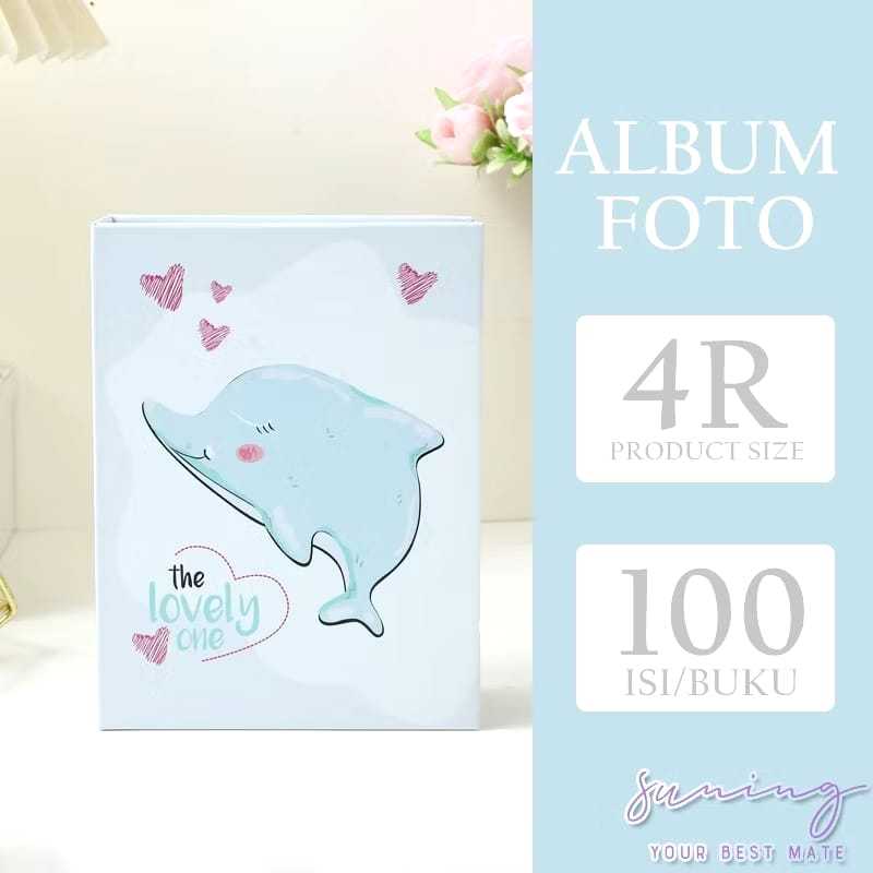 4R 100 Slot Photo Album/100 Slot Album Book พร้อมอัลบั้มรูปครอบครัวน่ารัก