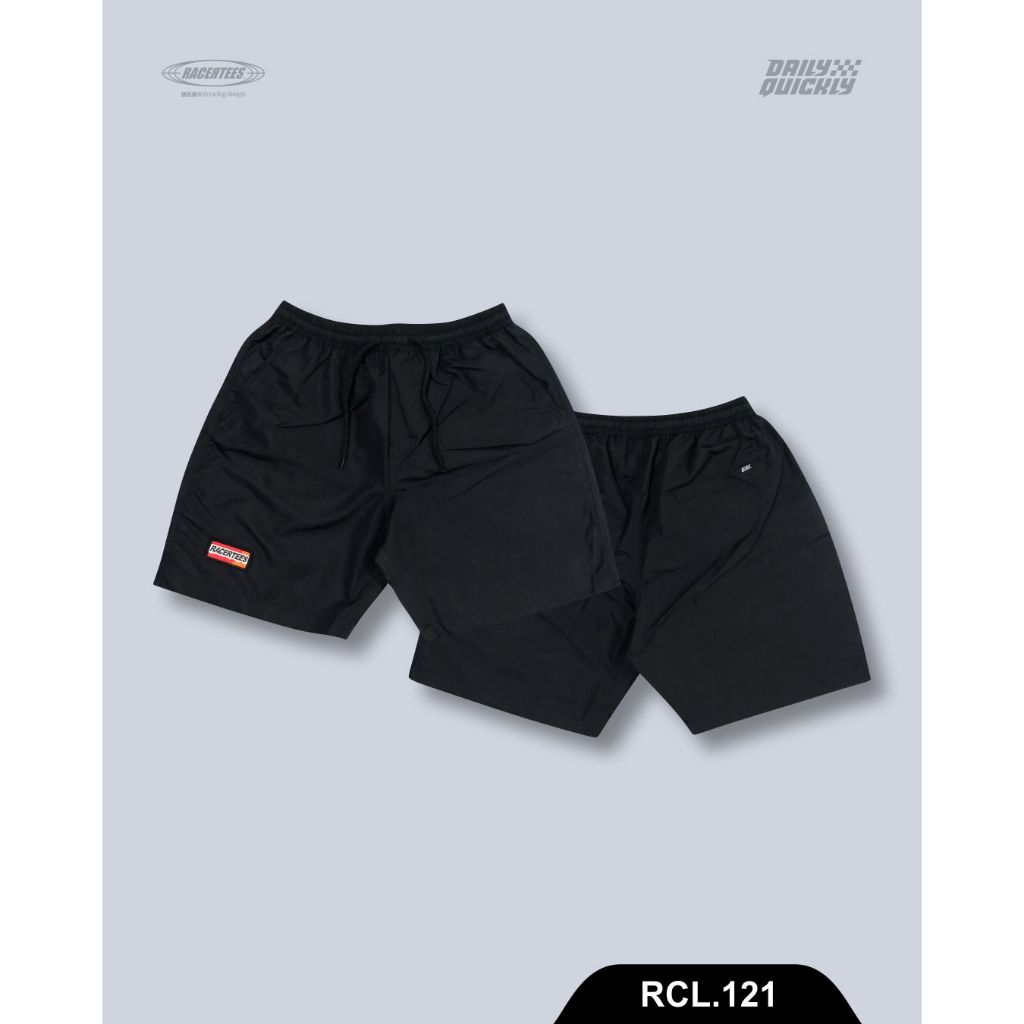 RACERTEES Basic Black Boardshorts - RCL.121