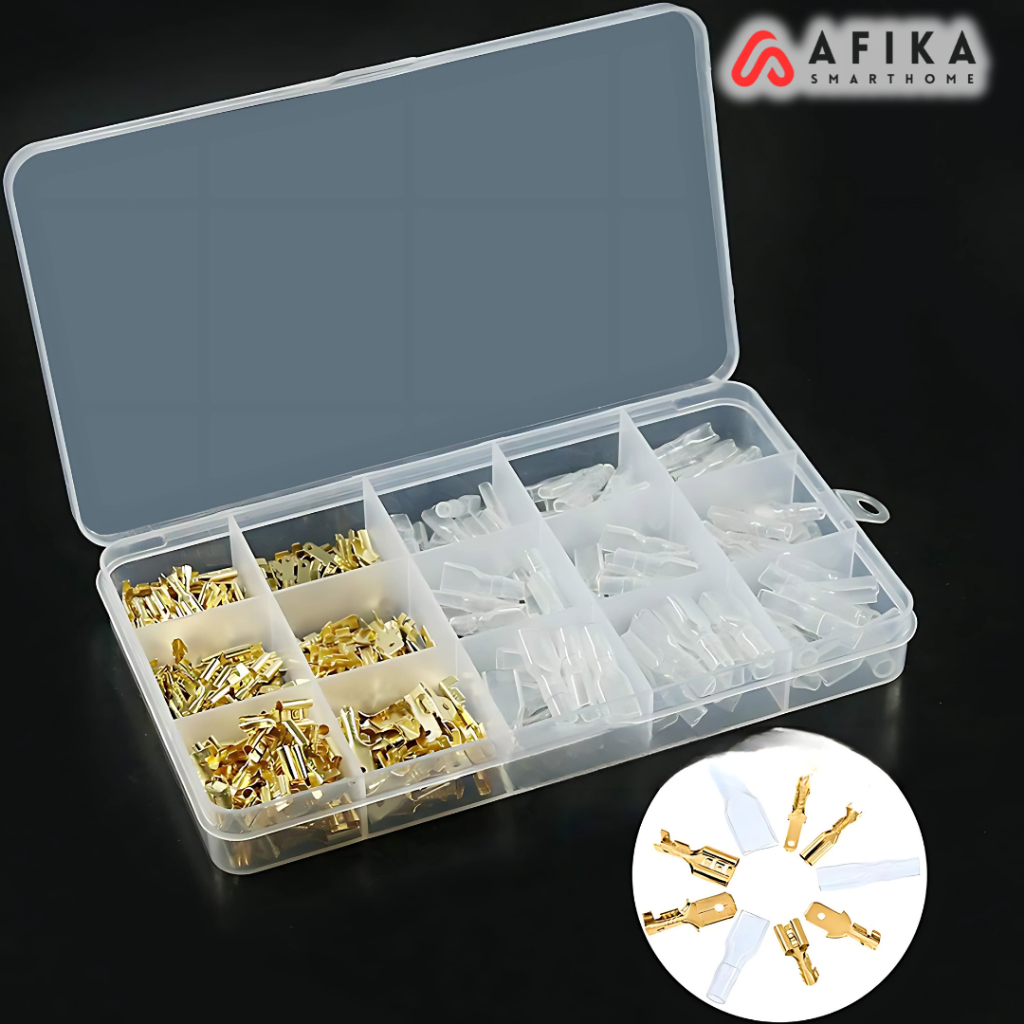 Terminal Wire Crimp Connector Spade Kit 270 ชิ้น