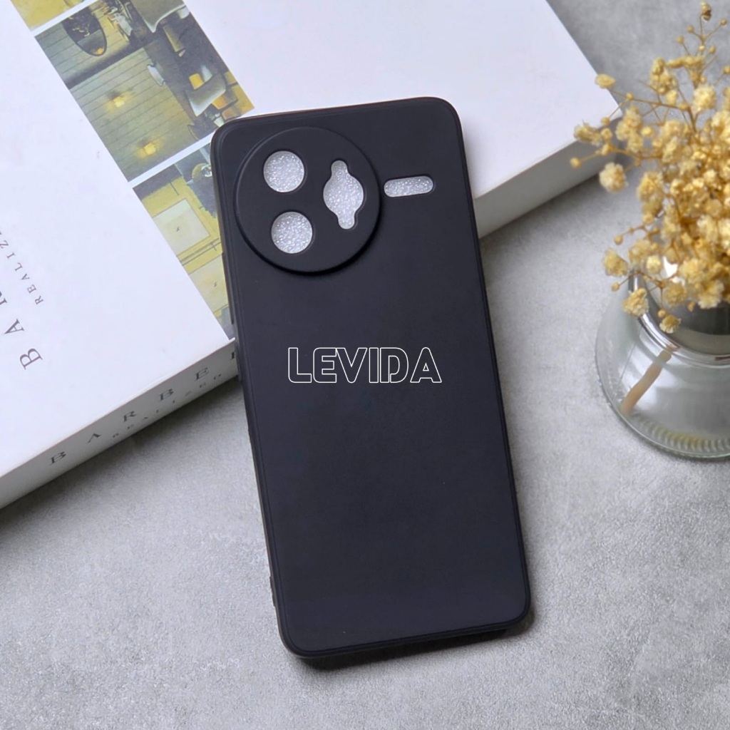 Poco F7 Ultra Softcase Macaron Square Black / Case Square Black Edge Case Poco F7 Ultra