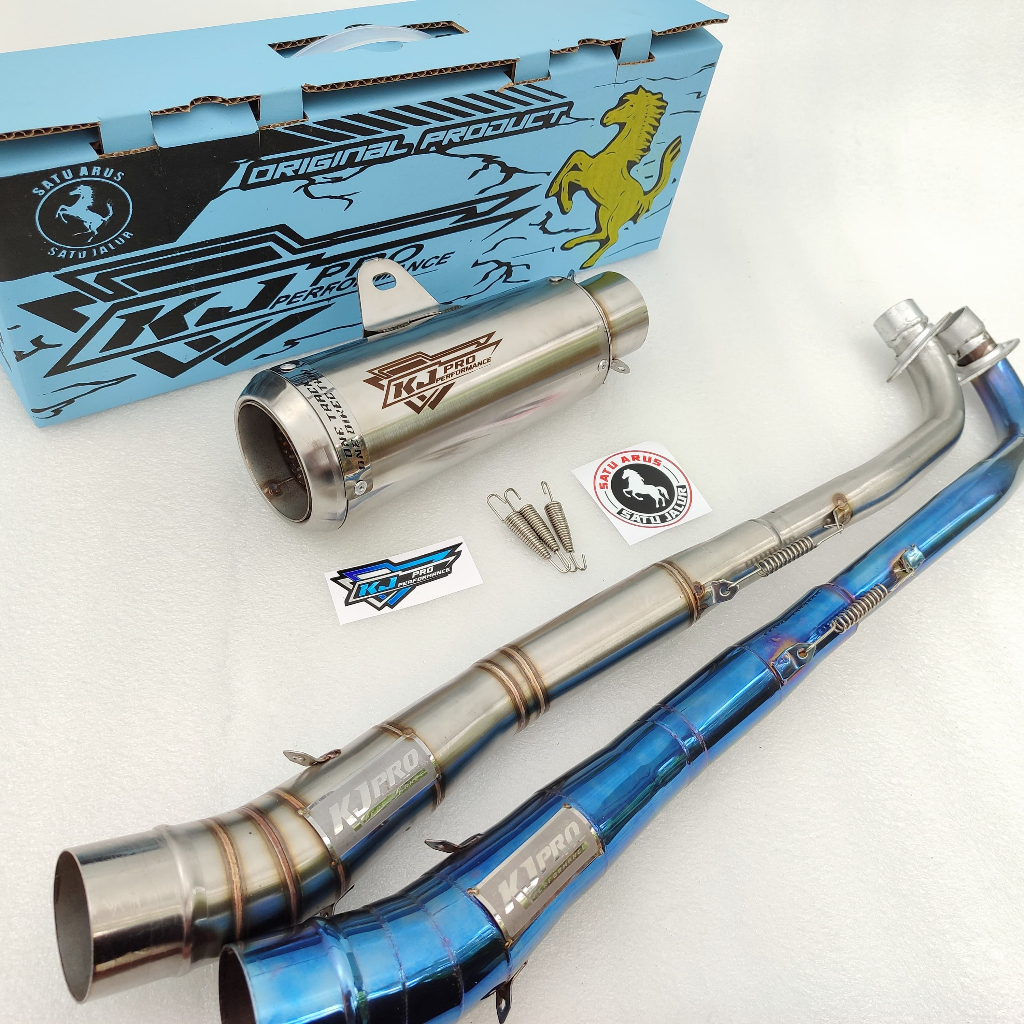 ท่อไอเสีย Kj Pro Racing ดั้งเดิมพร้อมเสียงฟรี, GAHAR Full System, Revo Lancip/100/X Revo Absolute/Fi