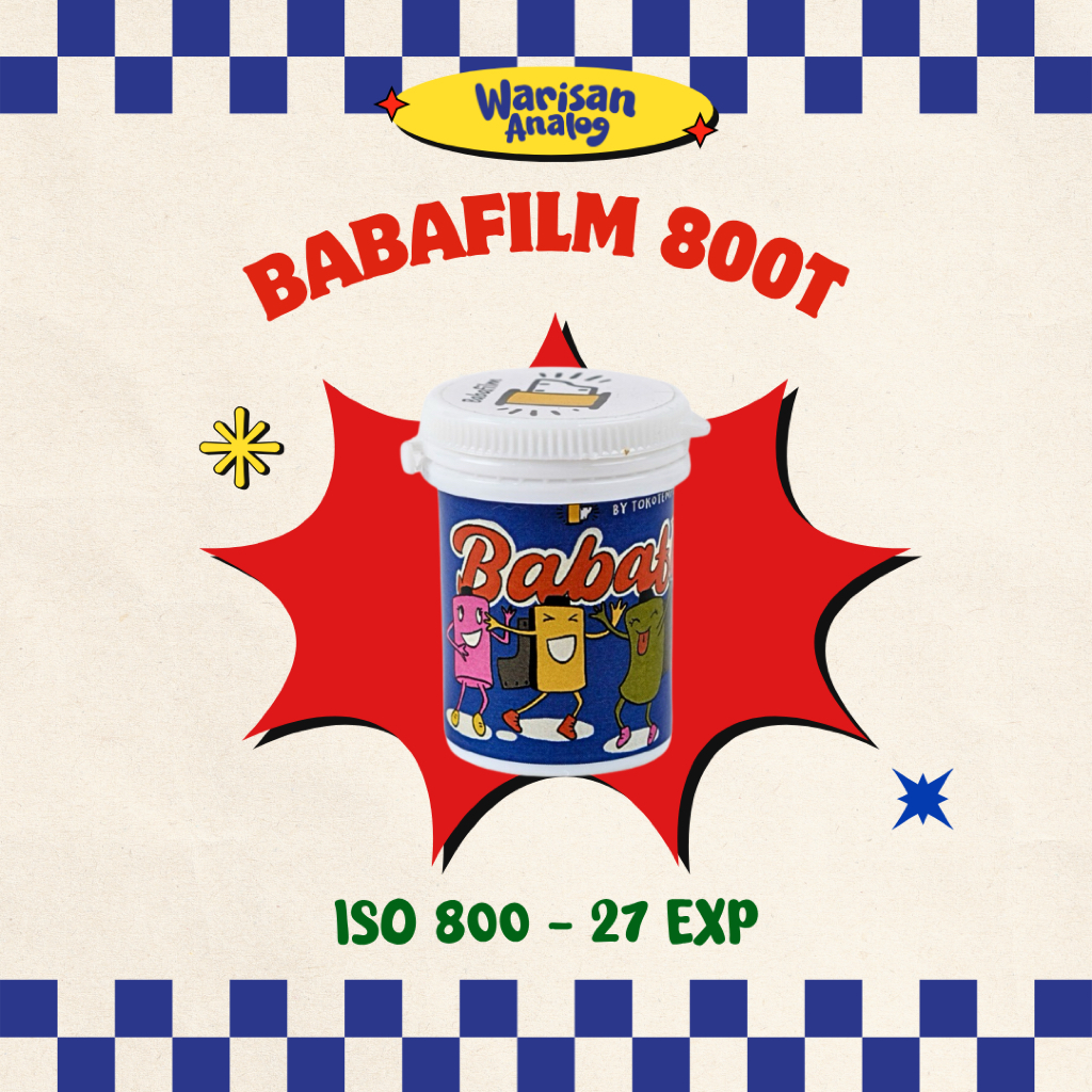 BABAFILM 800T - ROLL FILM 35MM - ISO 800 - 27EXP