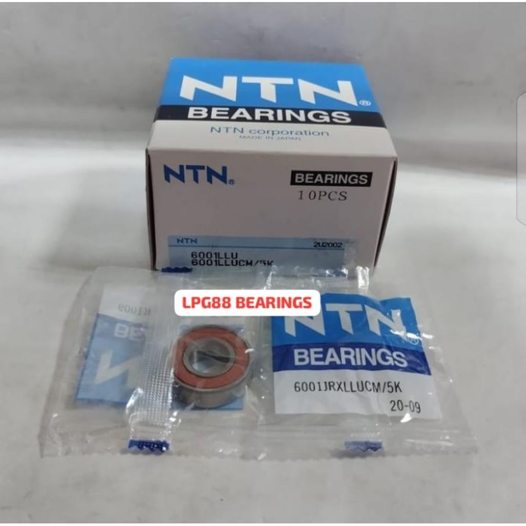 BEARING 6001 LLU NTN RUBBER CAP 6001LLU