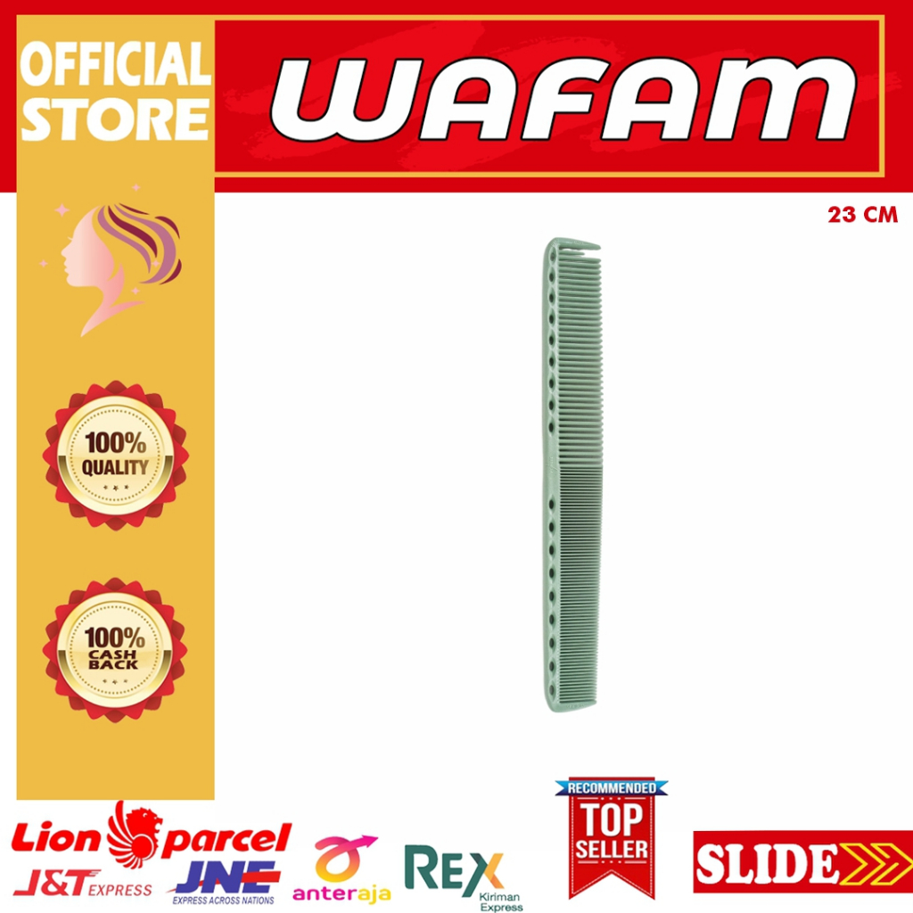 HIJAU YS PARTING COMB ORIGINAL PARK YS - 335 MINT GREEN / SALON RANK BARBER