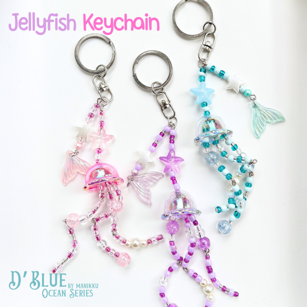 JELLYFISH KEYCHAIN - ซีรีส์ DBlue Ocean โดย Manikku