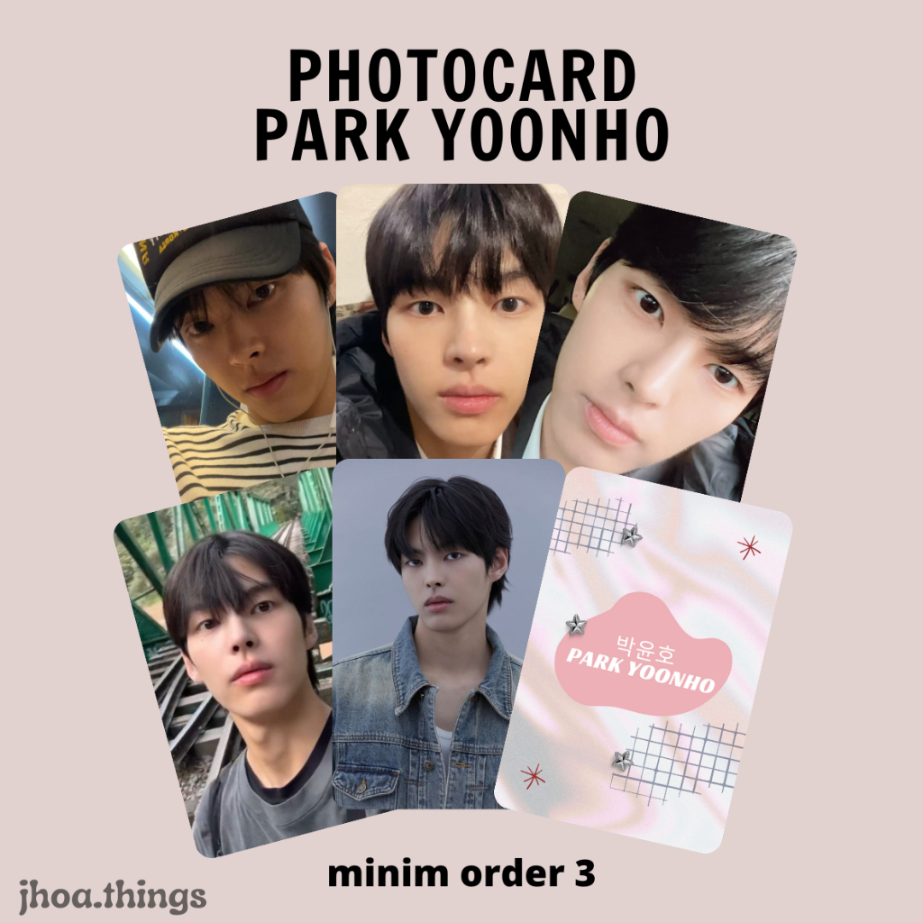 [UNOFFICIAL] PHOTOCARD PARK YOON HO YOONHO ACTOR KOREA STUDY GROUP LEE HYUNWOO NIGHT HAS COME OUR UN