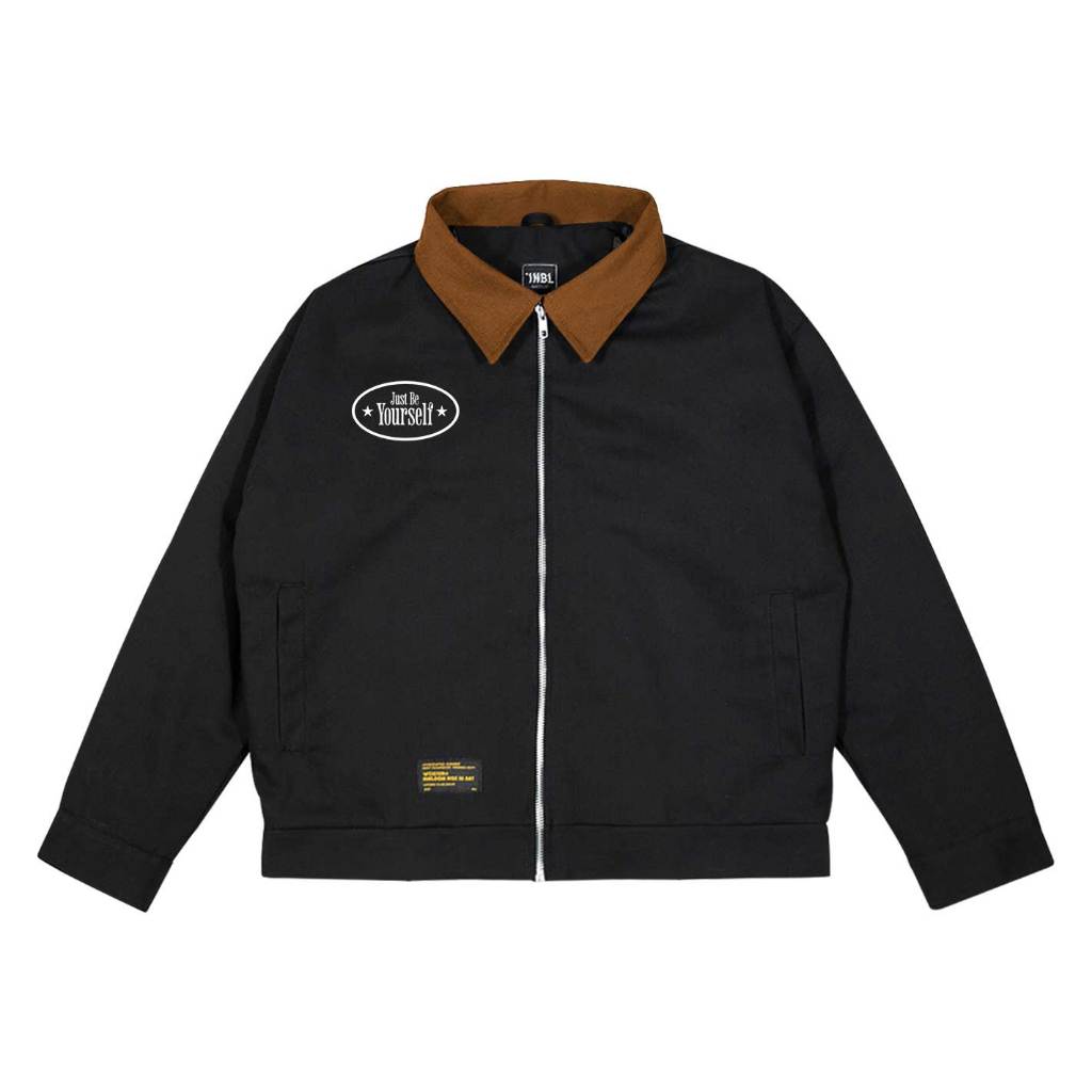 INBL Boxy Work Jacket - เสื้อแจ็คเก็ตสีดํา Unapo