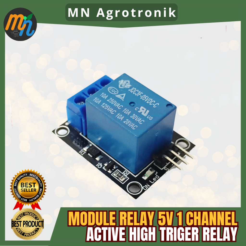 โมดูล RELAY 5V 1 CHANNEL 5V KY-019 ACTIVE HIGH TRIGER RELAY 1 CHANNEL