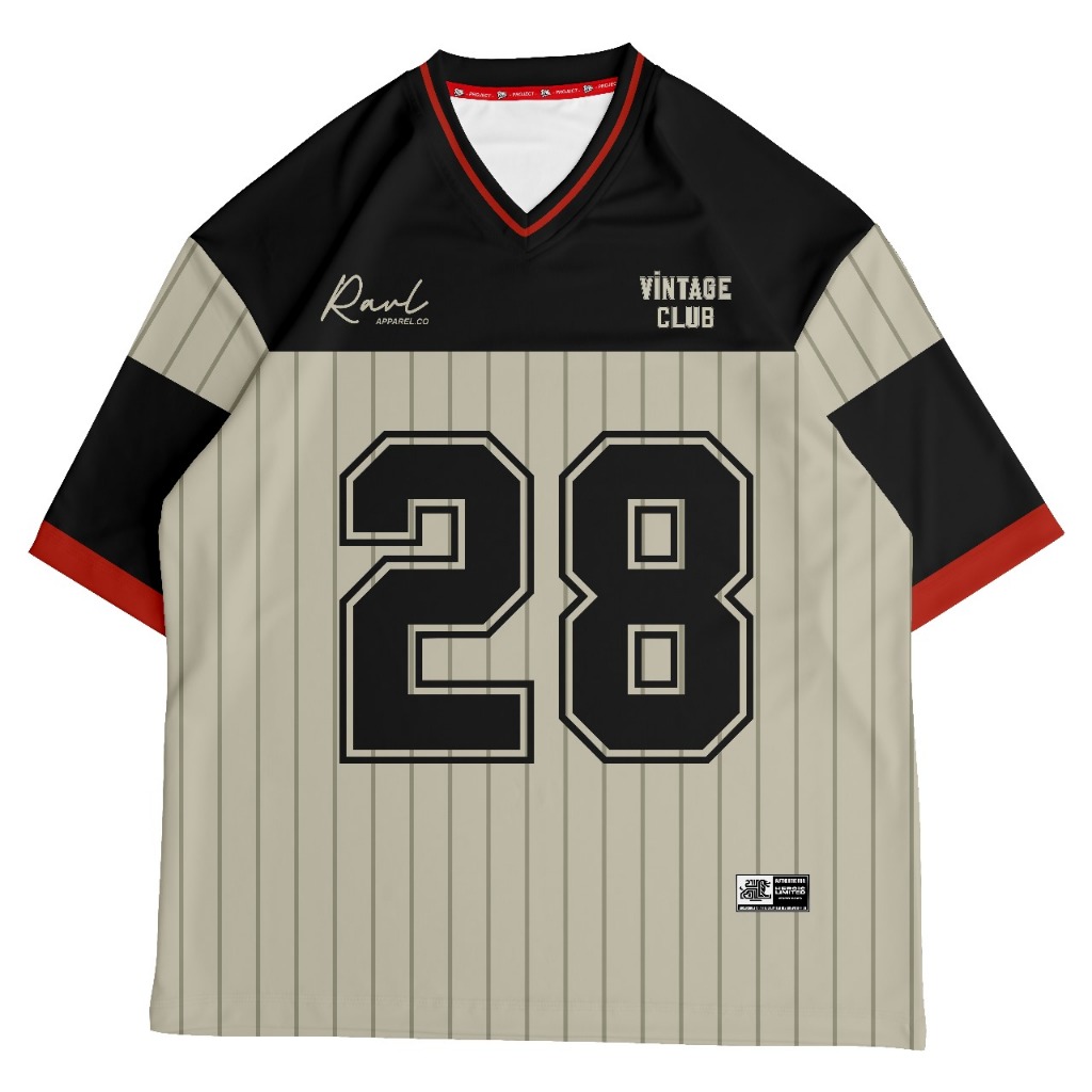 RAVL BKCRM28 OVERSIZE JERSEY - เกาหลี OVERSIZE JERSEY - HYPE NUMBER SERIES OVERSIZE JERSEY - PREMIUM