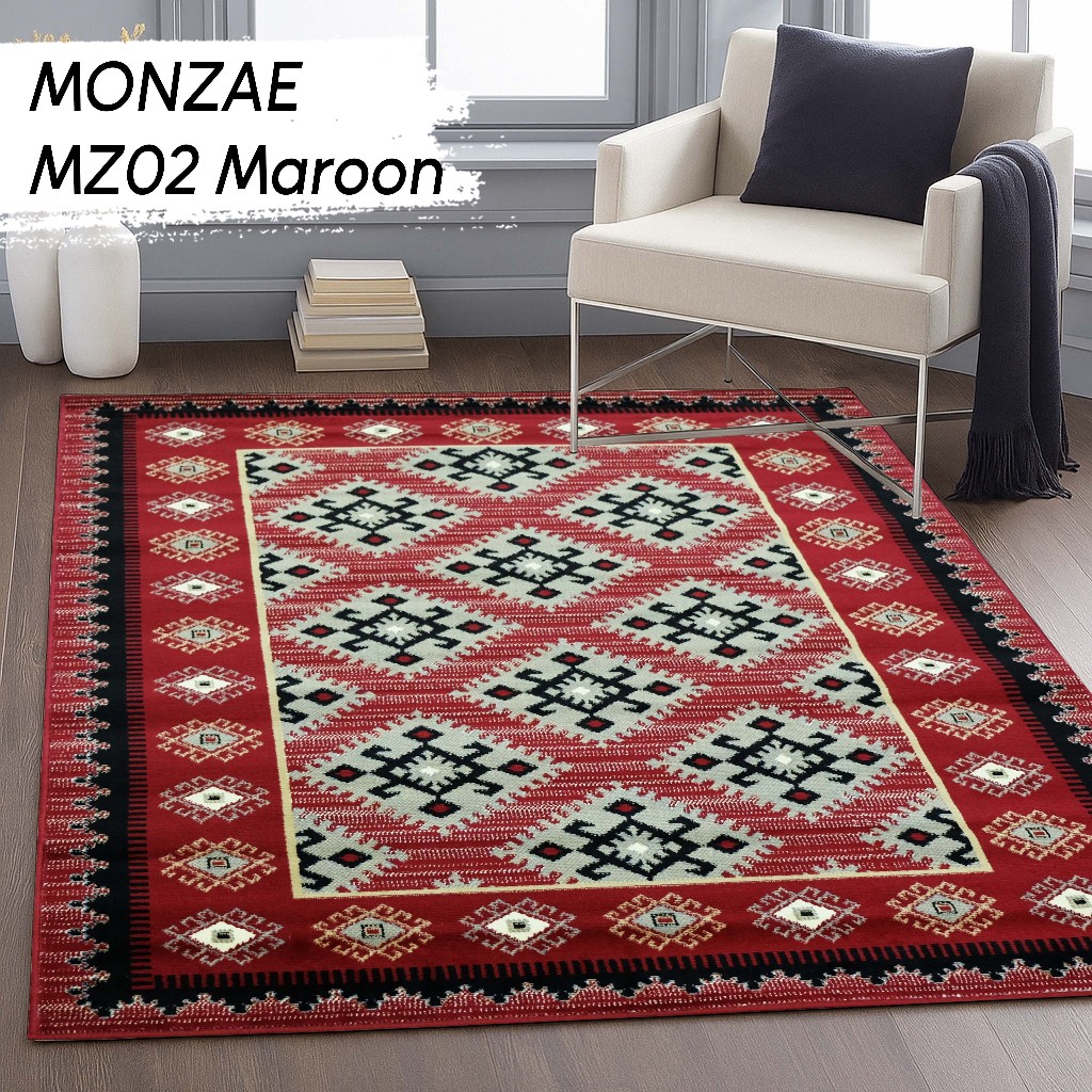 MONZAE CARPET 100X150 MZ02 MAROON