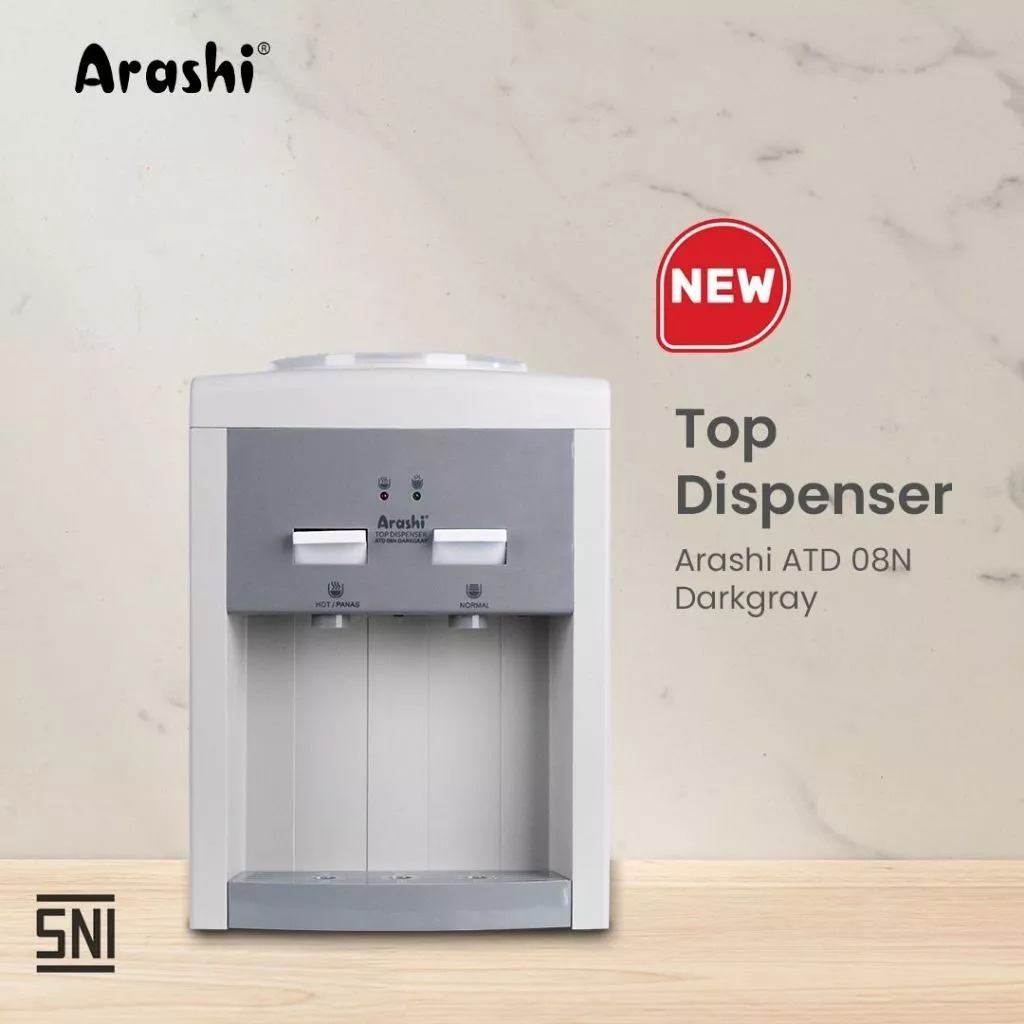 ARASHI Dispenser 2 in 1 ATD 08 07 Arashi Top Gallon Dispenser ATD08N/ATD07N Hot Normal Top Gallon