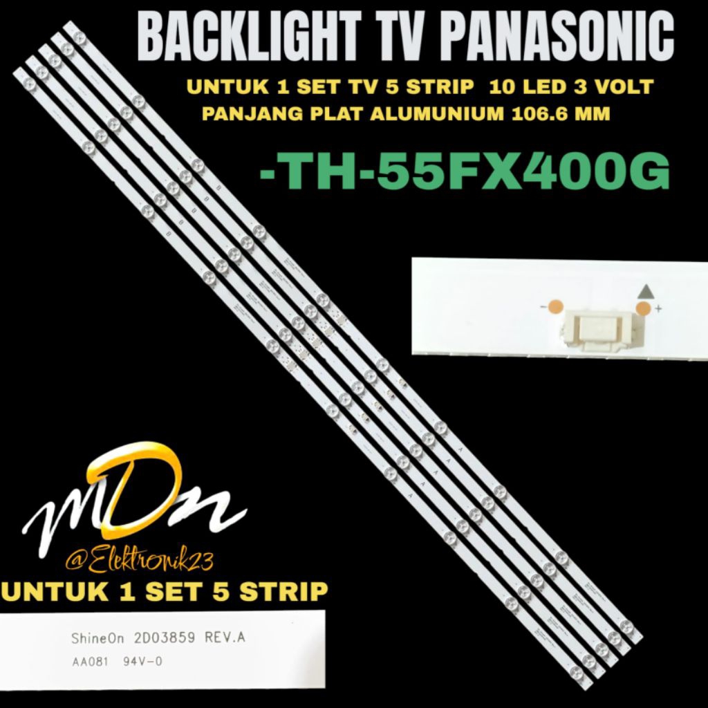 PANASONIC 55 นิ้ว LED TV BACKLIGHT TH-55FX400G PANASONIC TV BACKLIGHT