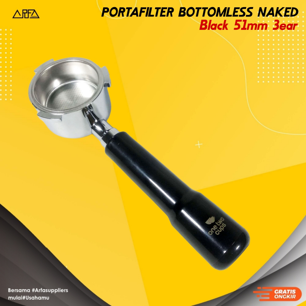 CG11 Portafilter Delonghi Naked Bottomless Black 51mm 3ear