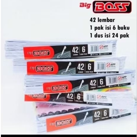 (PAK) สมุดโน๊ต Big Boss 42 แผ่น เนื้อหา 5 / หนังสือ Big Boss 42 แผ่น A1