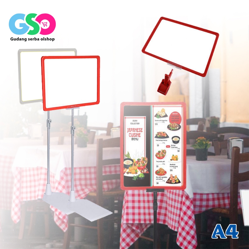 A4 Pop Up Frame Display Price Frame Standing Frame Poster Price Board Shop & Minimarket Stand