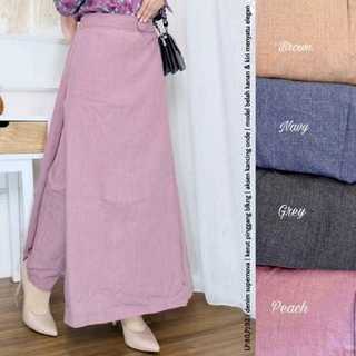 Rok celana wanita muslimah kancing onde- rok celana 2in1/rok celana  peremium - new gildapant