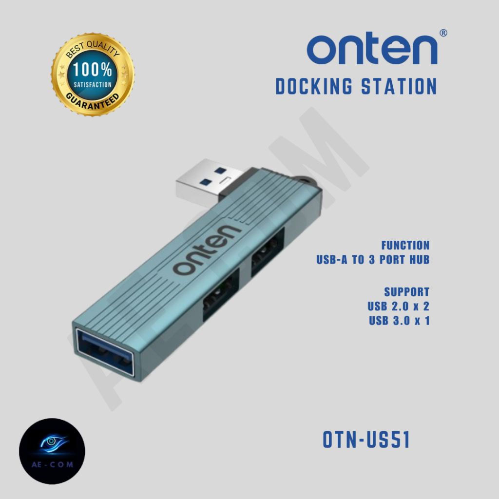 ONTEN US51 3 in 1 USB HUB ถึง 3 พอร์ต Hub USB 3.0 X1 USB 2.0 X2 การ์ดคอมพิวเตอร์