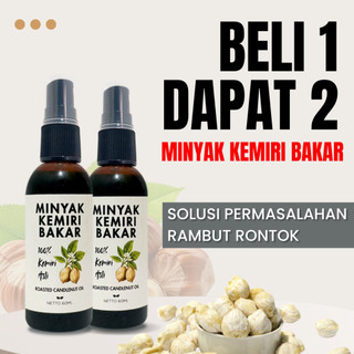 BELI 1 DAPAT 2 MINYAK KEMIRI BAKAR ASLI 100% ALAMI PRODUK ORIGINAL PENUMBUH RAMBUT