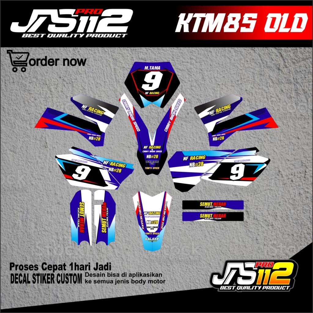 สติ๊กเกอร์ DECAL KTM 85 OLD DECAL MOTORCYCLE KTM 85 สติ๊กเกอร์ DECAL OLD 85