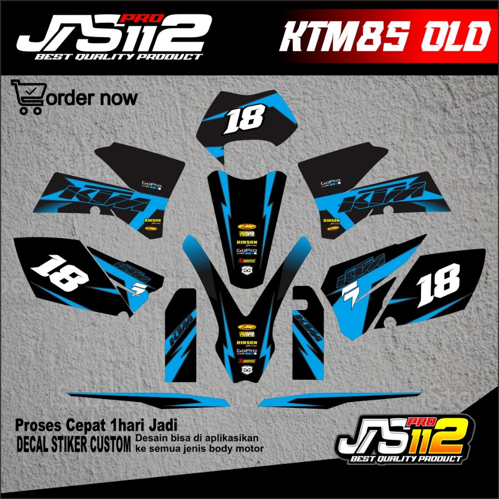 สติ๊กเกอร์ DECAL KTM 85 OLD DECAL MOTORCYCLE KTM 85 สติ๊กเกอร์ DECAL OLD 85