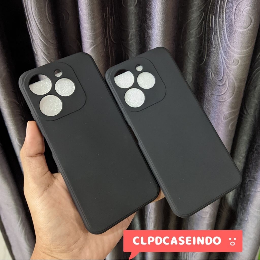 เคสนิ่ม Itel A80 A671L สีดํา Matte SlimCase