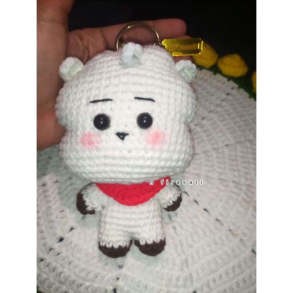 GANTUNGAN RJ BT21 พวงกุญแจถัก Amigurumi BTS