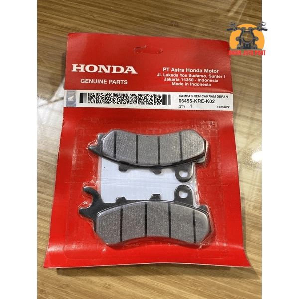 06455-KRE-K02 ผ้าดิสก์เบรกหน้า DISPAD KRE ADV PCX 150 160 CBS ORIGINAL HONDA AHM