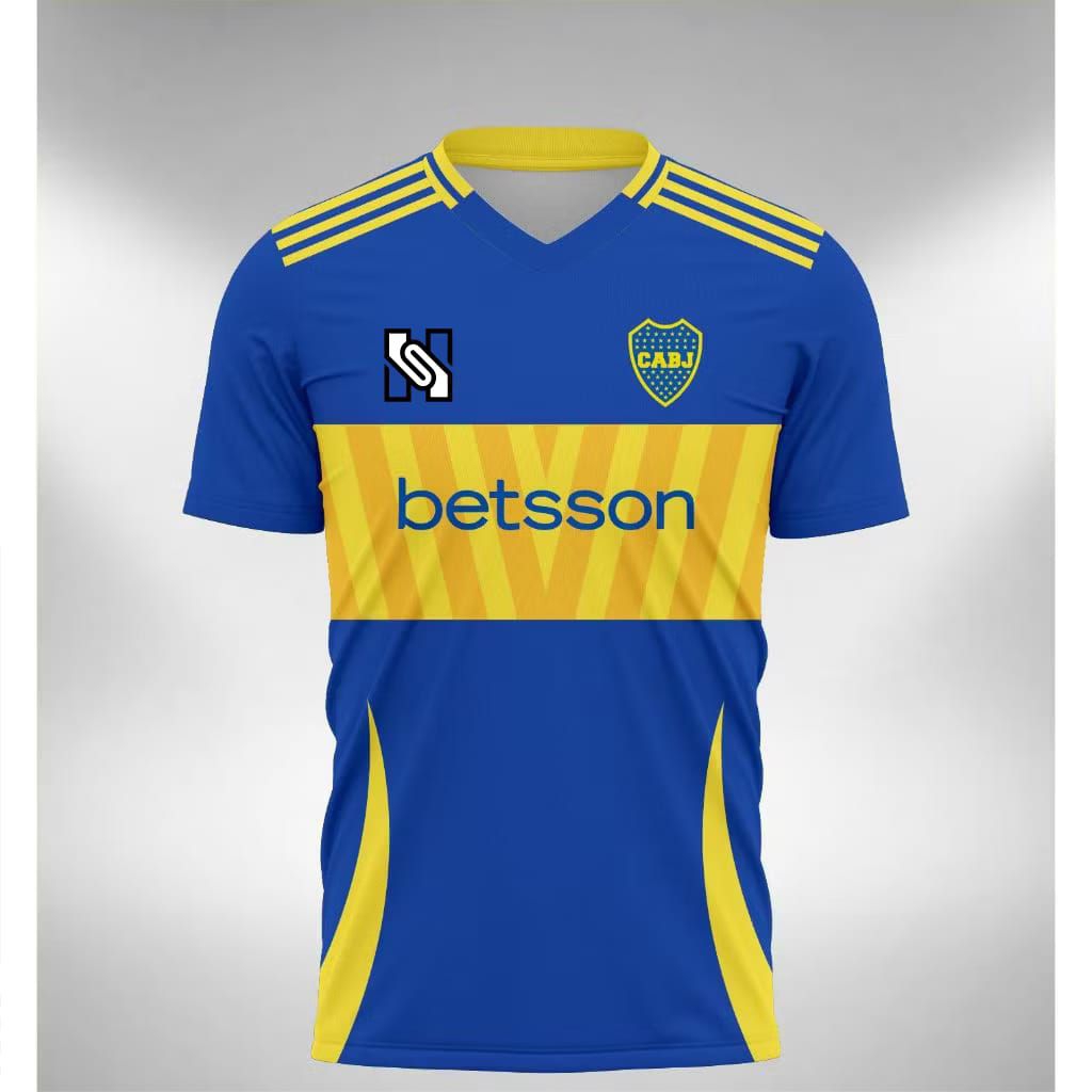 เสื้อแข่ง BOCA JUNIOR ใหม่ล่าสุดพร้อมสกรีนเต็ม