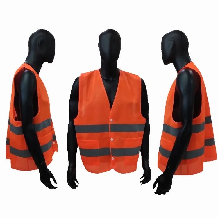 [YWS] POLYESTER VEST / SAFETY / PROJECT VEST / SAFETY VEST / SAFETY VEST พร้อมไลน์ 2 กระเป๋าและนํากล