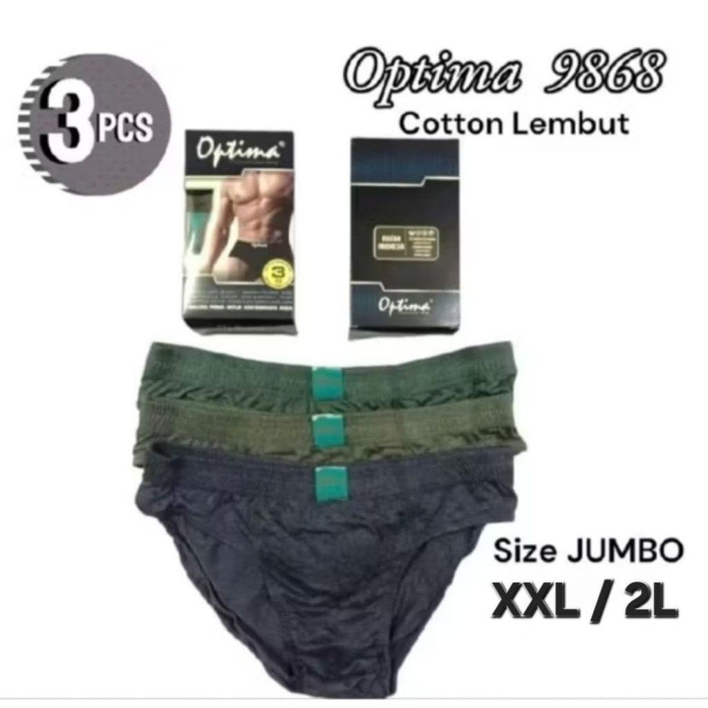 OPTIMA 9868 ชุดชั้นในชาย (3 ชิ้น) XXL/2L