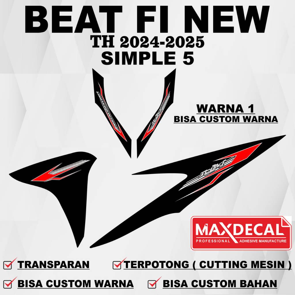 Beat Fi 2025 Sticker / Beat Fi 2025 Striping / Transparent uv Decal Sticker Beat Fi 2025 simple 5
