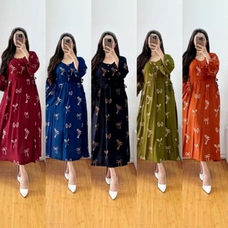 Daster Pita Lengan Panjang Bahan Rayon Busui Bumil Jumbo LD 120