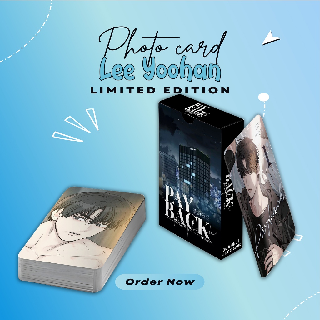 LEE YOOHAN MANHWA PAYBACK PREMIUM PHOTOCARD SET 25 แผ่นฟรีกล่อง