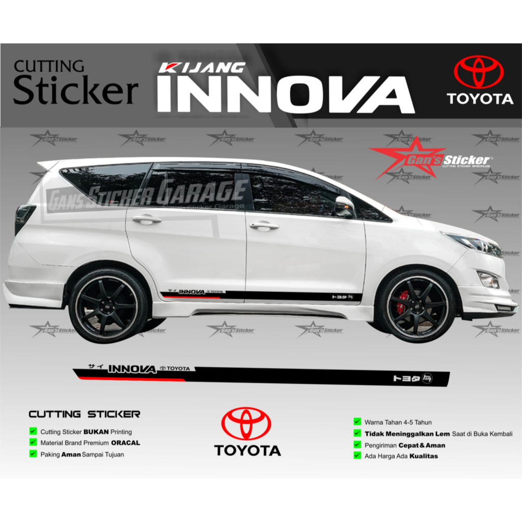 Kijang Innova Reborn Sticker Cutting Innova Venturer