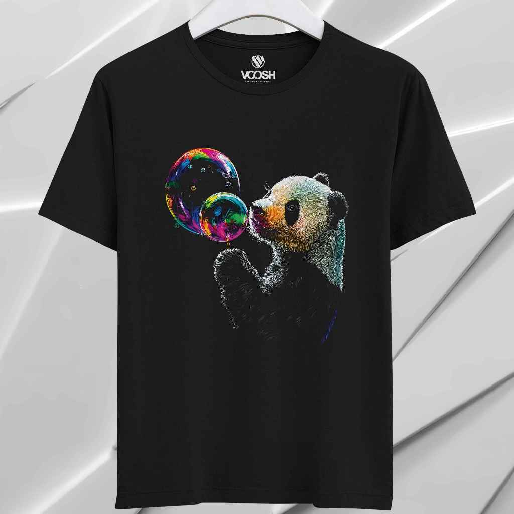 VOOSHI OFFICIAL - เสื้อยืด 3D PANDA Premium Distro ดั้งเดิม - PND11