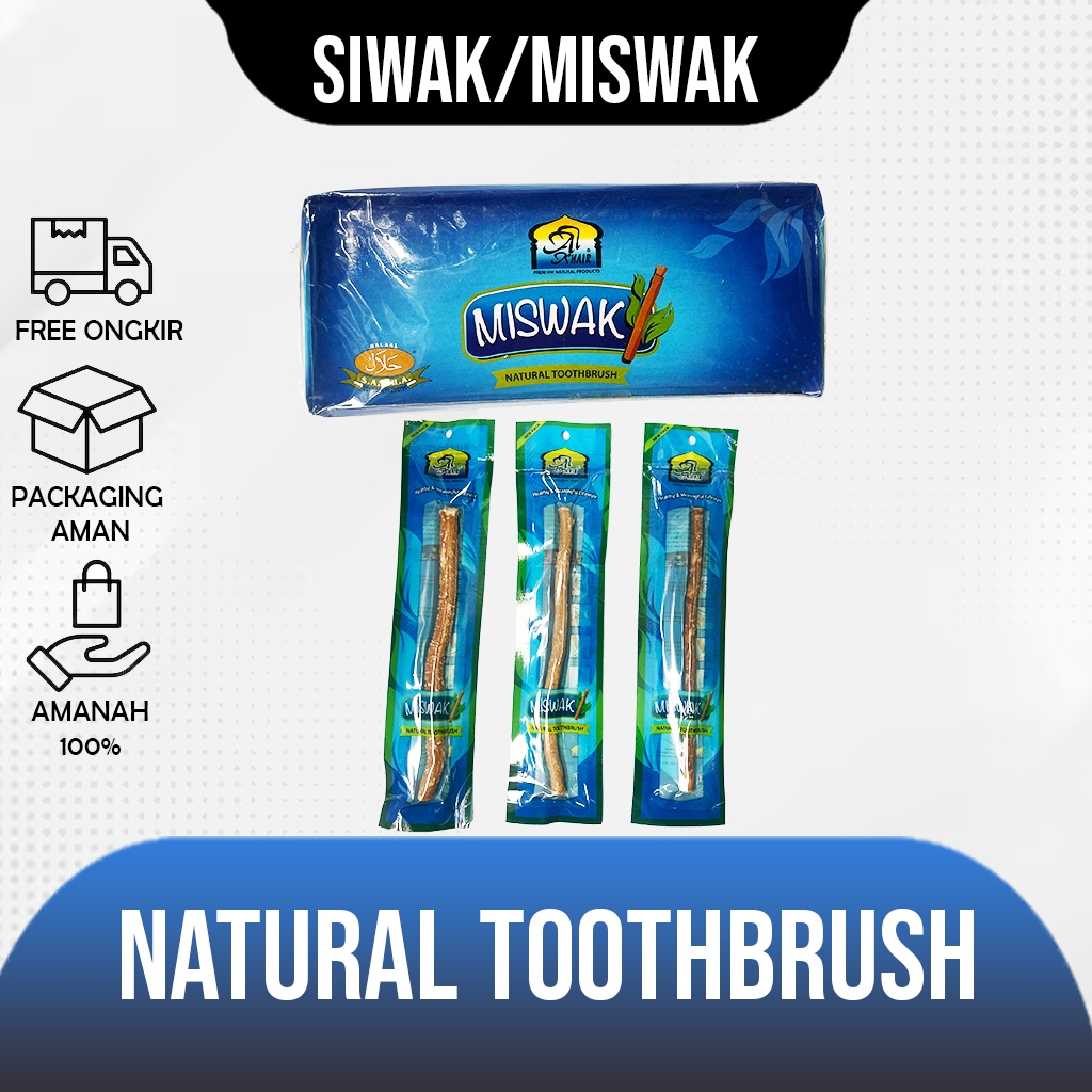 Miswak Miswak / ฟอกสีฟัน / ไม้ Miswak ขนาดปกติ / Sunnah of the Prophring Miswak ไม้ Siwak / Siwak