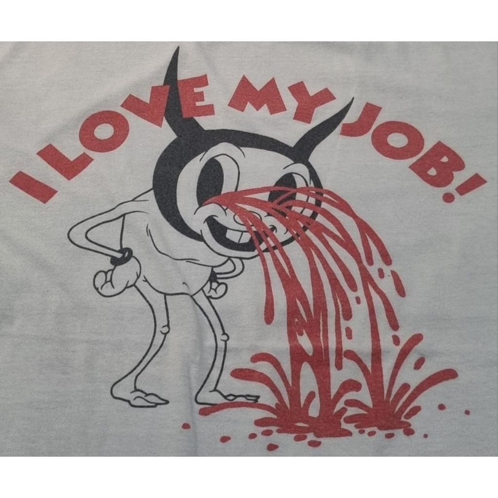 I Love my Job Astroboy เสื้อยืดศิลปะการ์ตูน