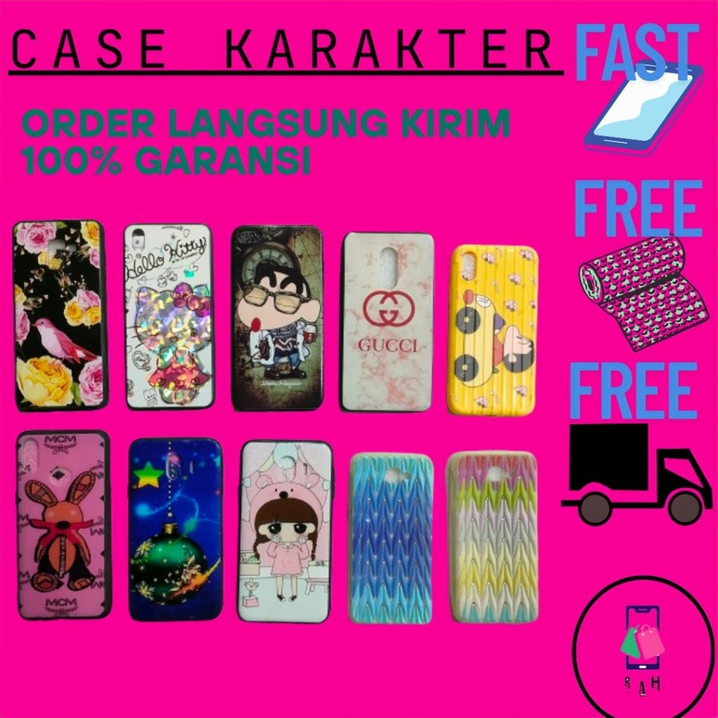 REDMI Softcase Silicone Case Character Motif Viral Samsung j2core J4 J4+ J5 j5prime j6 j7 j7prime j8