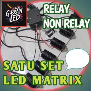 LED MATRIX KOMPLIT SET MODUL+ LED RELAY/NON RELAY