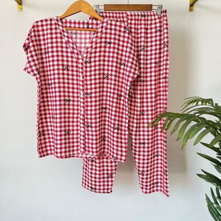 PIYAMA KANCING HITS PIYAMA KANCING BUSUI | PIYAMA RAYON | HOMEWEAR
