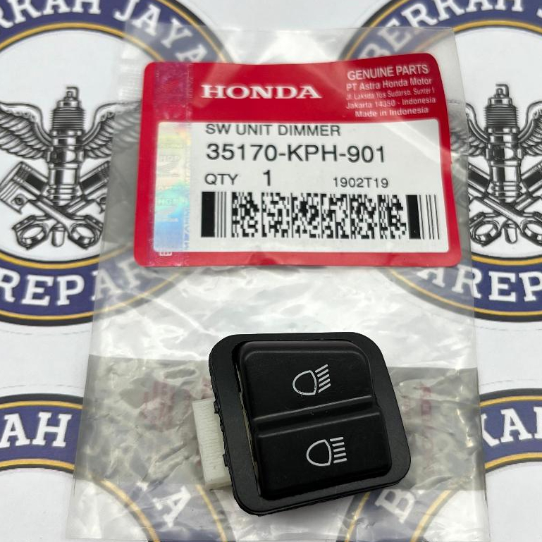 35170-KPH-901 สวิตช์ไฟหน่วยหรี่ไฟ Honda Kharisma, Supra X 125 Original