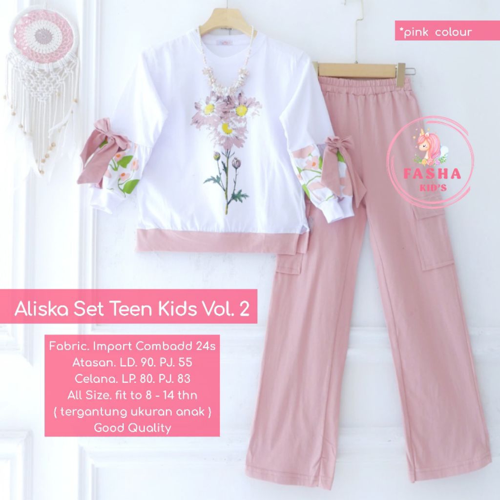 Tunnshope - ALISKA SET TEEN KIDS VOL 2 - ชุดเด็กหญิง - ผ้าฝ้ายหวีสบายสุดเท่ - By Fasha Kids