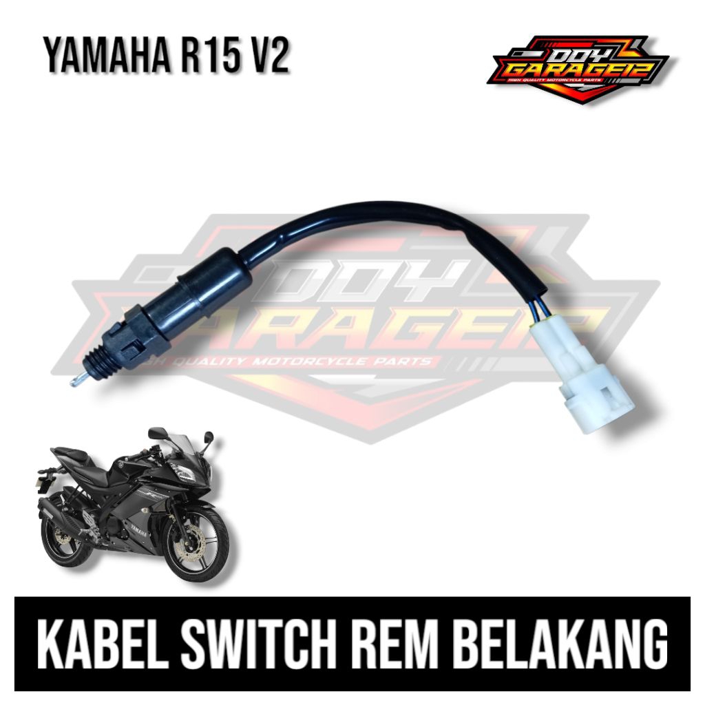 Yamaha R15 v2 สวิตช์เบรกหลังซ็อกเก็ตสาย Yamaha R15 v2 ซ็อกเก็ตสวิตช์เบรกรถจักรยานยนต์