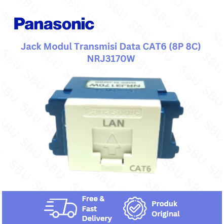 Panasonic CAT6E CAT6 ซ็อกเก็ต NRJ3170 NRJ3170W LAN DATA อินเทอร์เน็ต 5