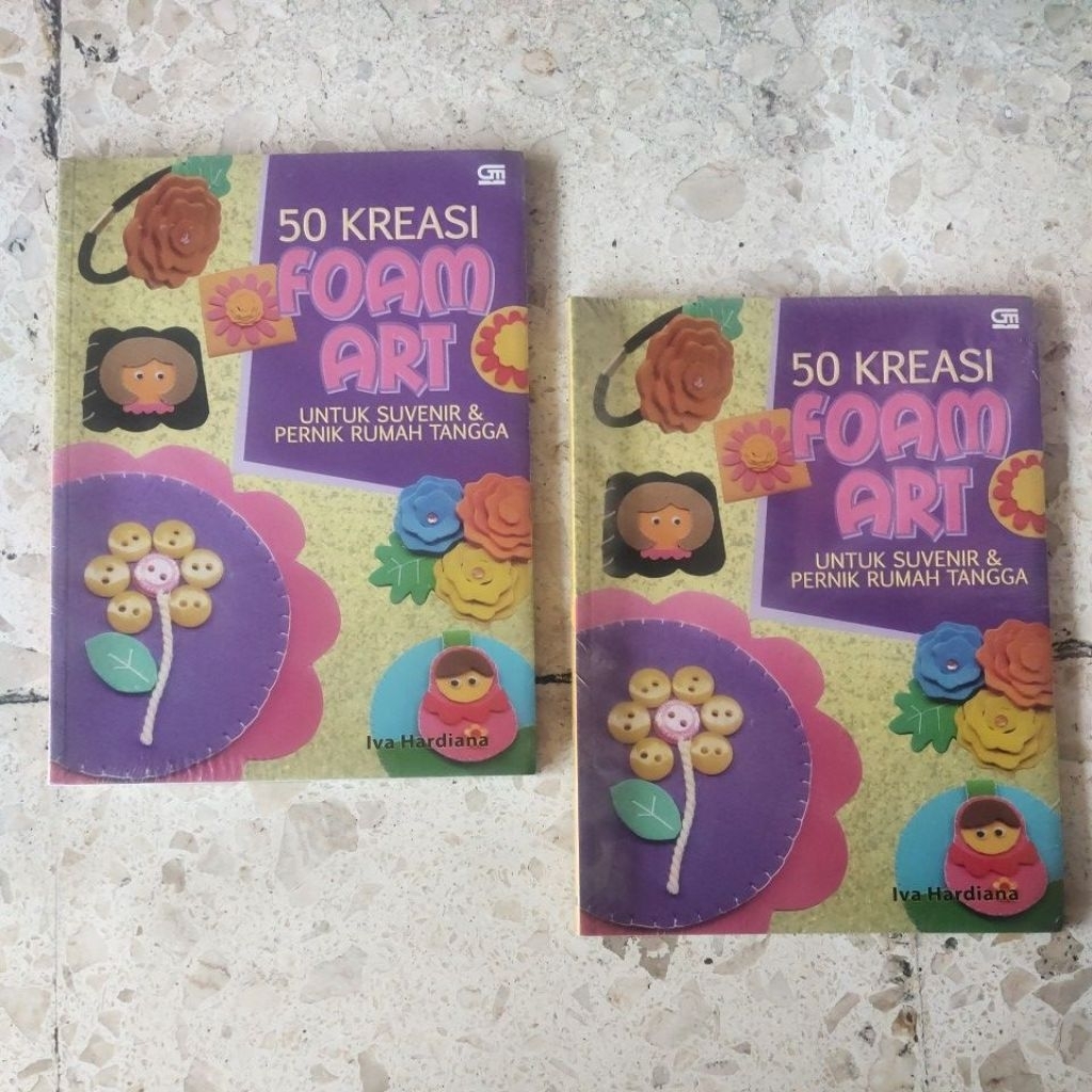 BOOK OF CREATIONS OF SKILLS / CRAFTS / 50 FOAM ART CREATIONS FOR HOUSEHOLD SUVENIRS & TRIMMES / สินค