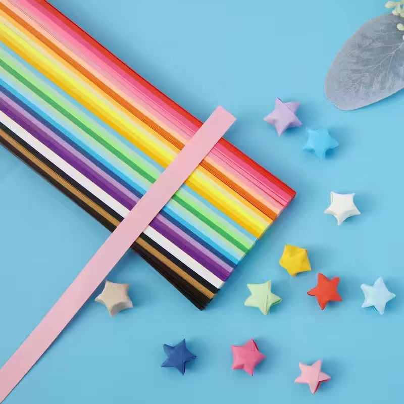 DIY Star Paper Luck Star Origami Paper Rainbow Star Origami Paper, Star Origami Paper