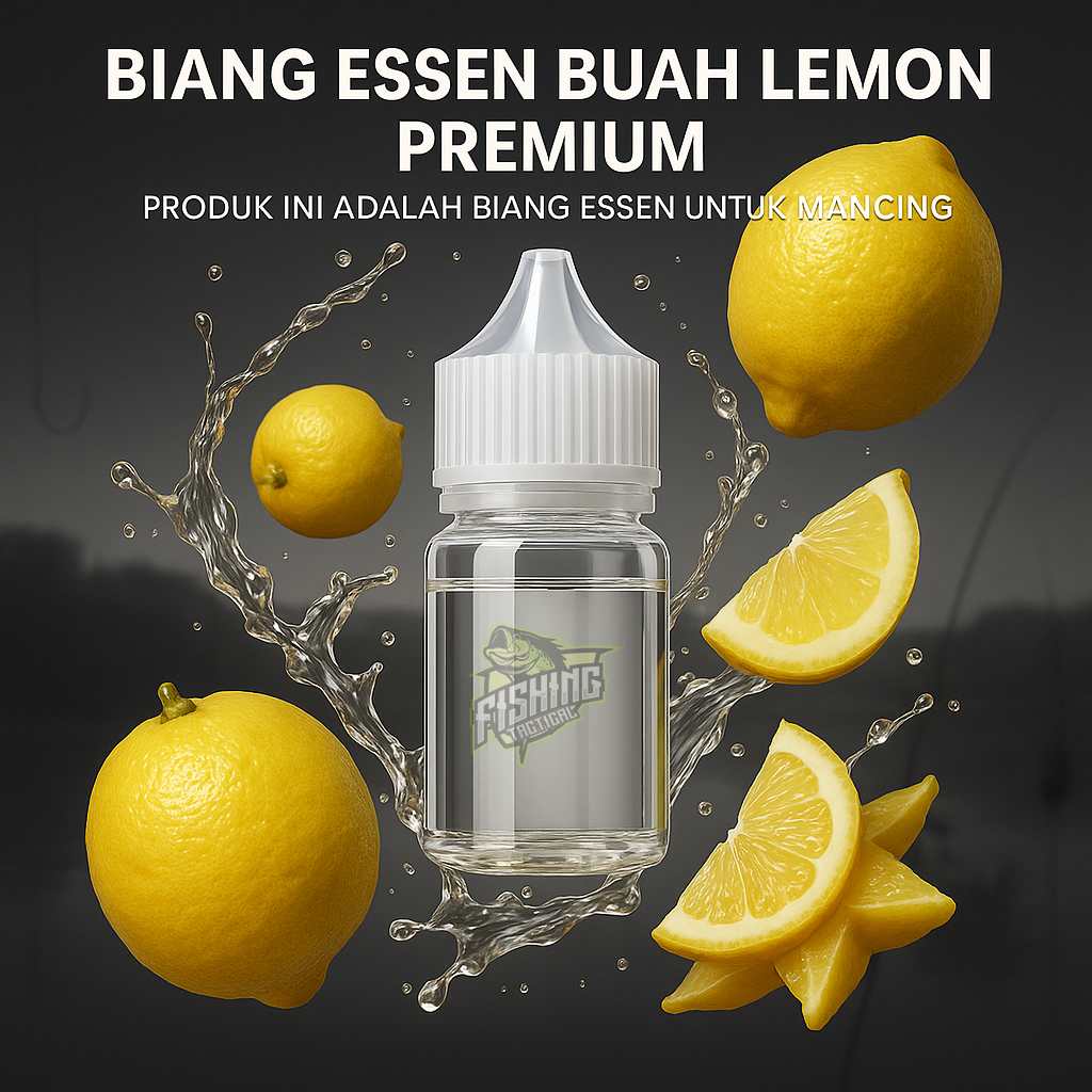 เหยื่อตกปลา ESSEN FISHING LEMON FRUIT AROMA PURE PREMIUM SHARP AROMA SUITABLE สําหรับปลาทั้งหมด