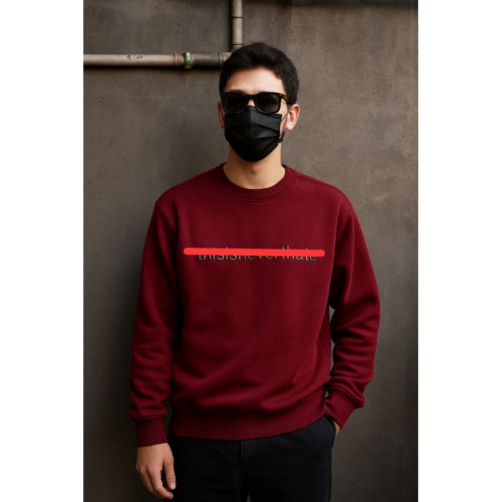 Crewneck / Sweatshirt TINT 0R1 ไซส์ L โอเวอร์ไซส์ ใส่ XL (P73 x L62)